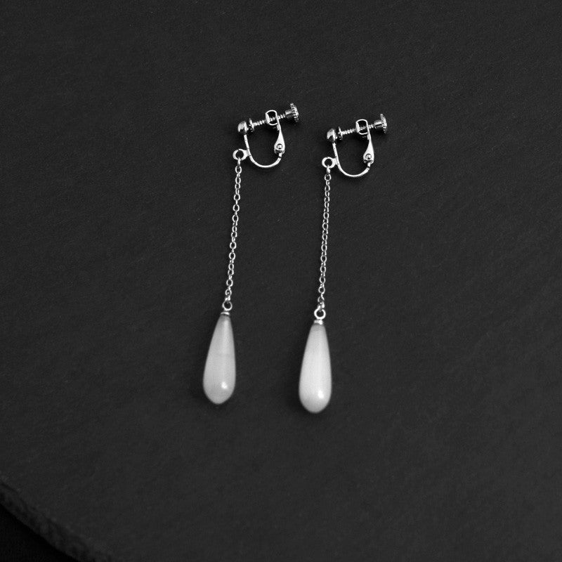 Orecchini opale argento a goccia