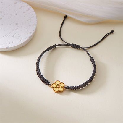 Bracciale fiore intrecciato