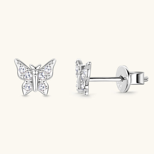 Orecchini farfalla cristallo moissanite