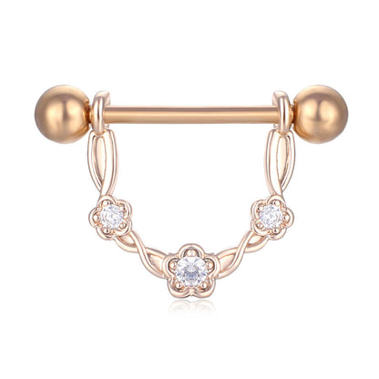 Anello zircone traforato