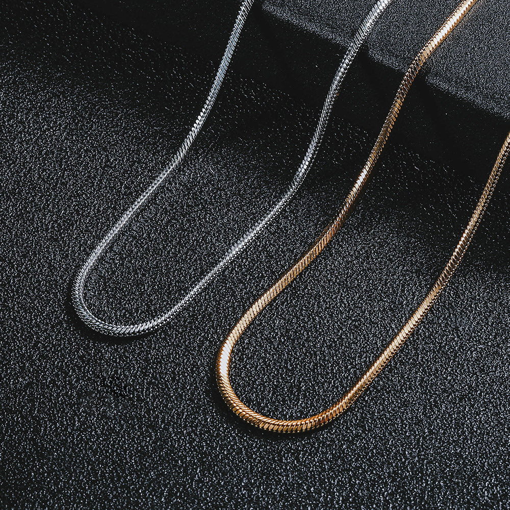 Collana acciaio titanio per coppia