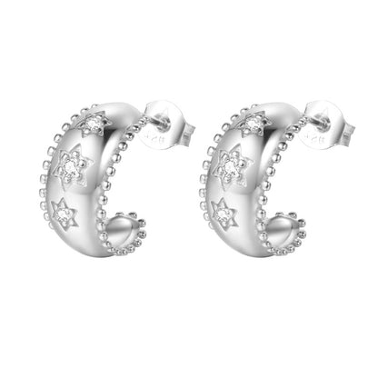 Orecchini a clip in zircone