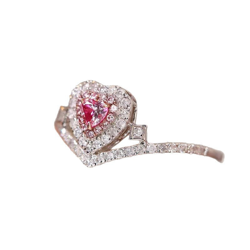 Anello geometrico retrò stile corte