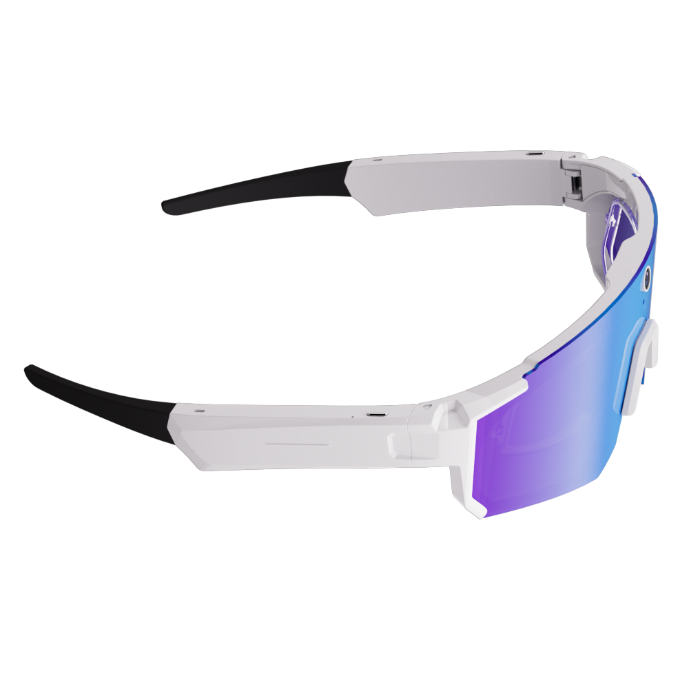 Smart glasses con fotocamera e registrazione audio