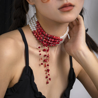 Collana gotica in perla
