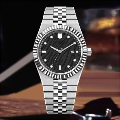 Orologio con cinturino in acciaio d'affari di lusso