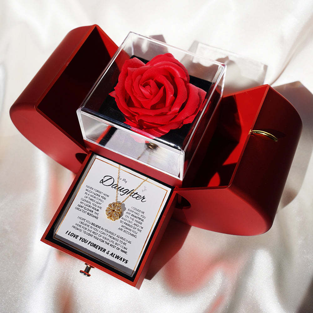 Collana Cuore Quadrifoglio Zircone