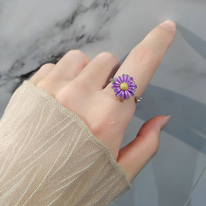 Anello girevole viola
