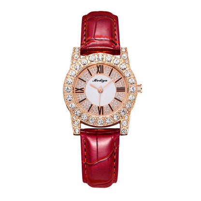 Orologio donna quadrante romano cristalli incastonati