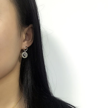 Orecchini geometrici donna in argento