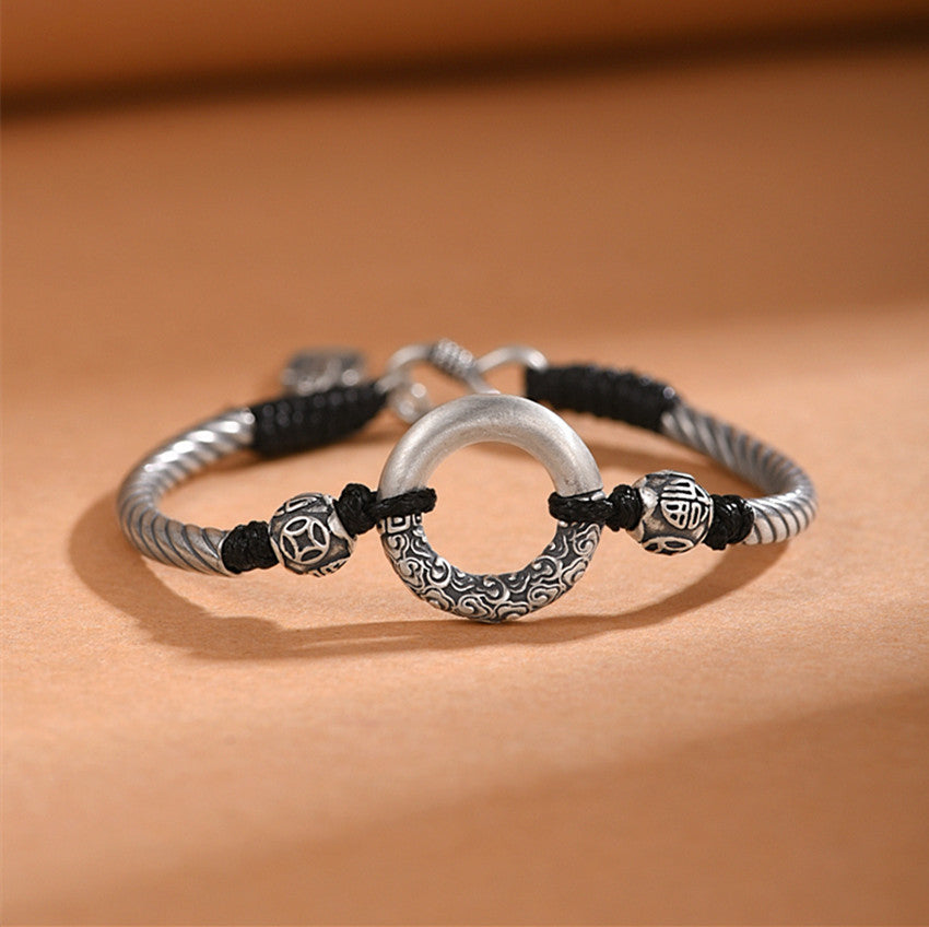 Bracciale Intrecciato in argento 999