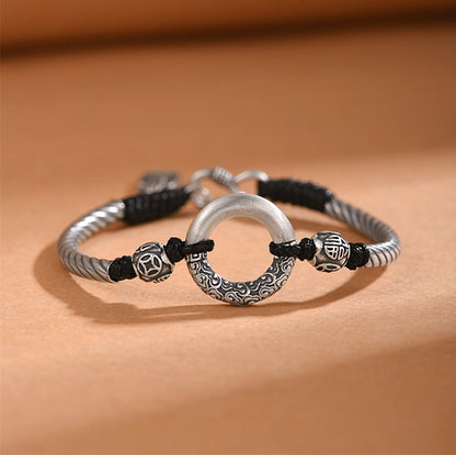 Bracciale Intrecciato in argento 999