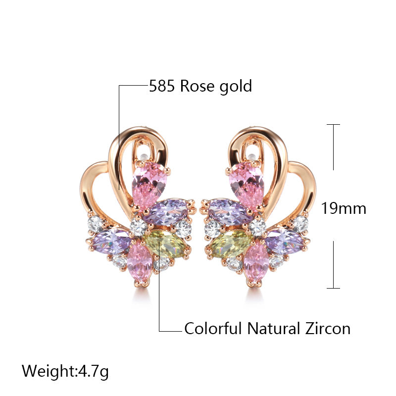 Clip orecchio multicolore