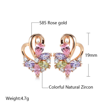 Clip orecchio multicolore