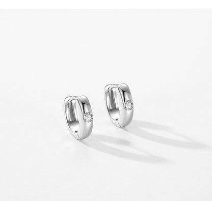 Orecchini zirconi geometrici minimalisti