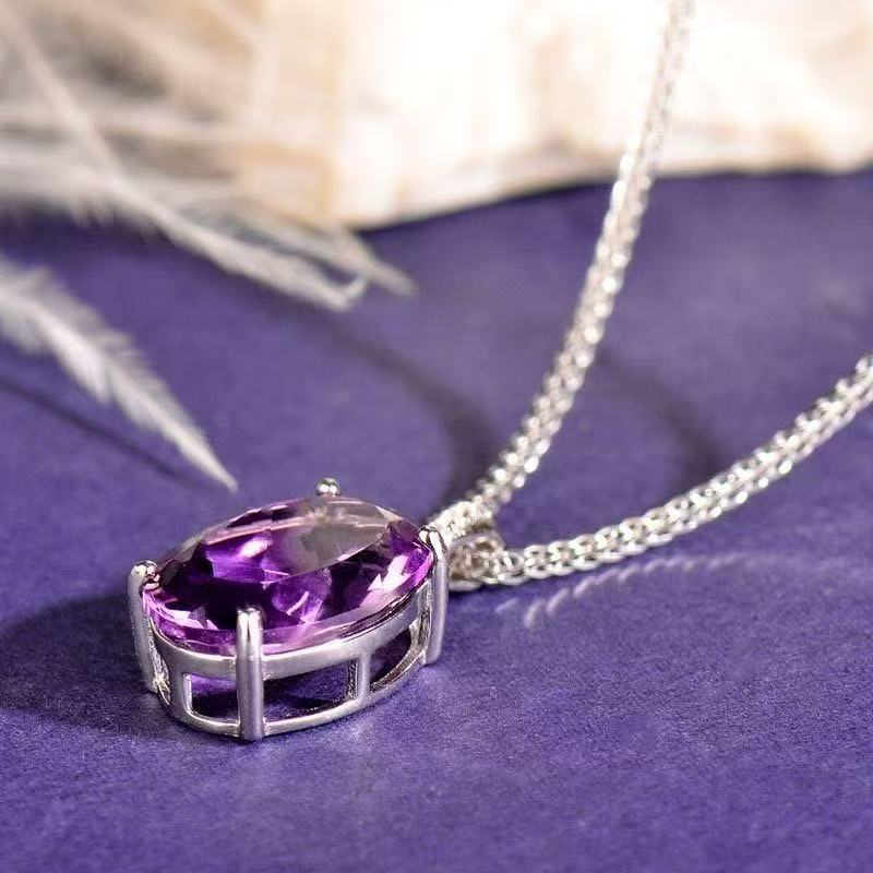 Collana ametista semplice