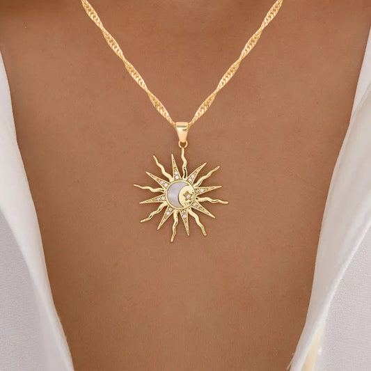 Collana sole raggiata