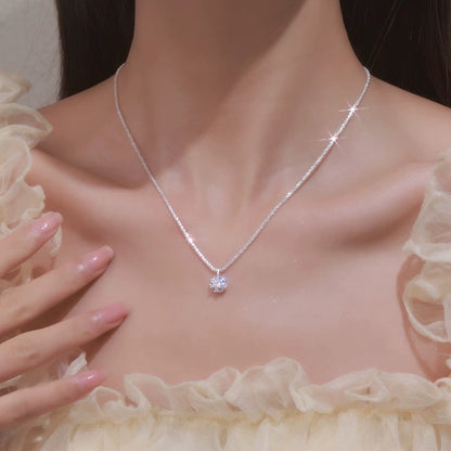 Collana zircone bianco