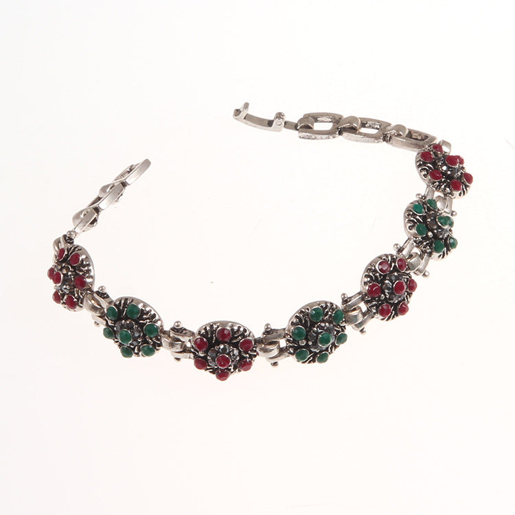 Bracciale fiori cristalli