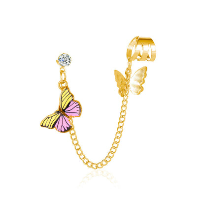 Orecchini farfalla multicolore