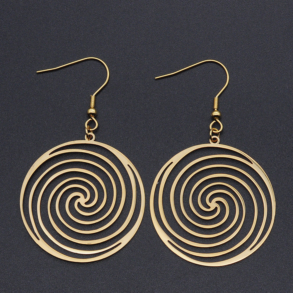 Collana ciondolo titanio vortice