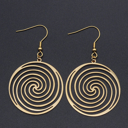 Collana ciondolo titanio vortice