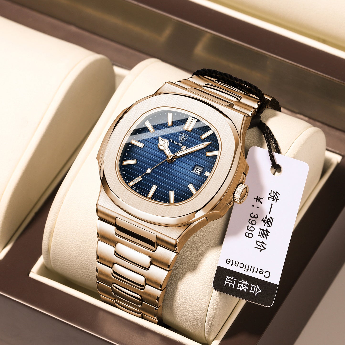 Orologio quarzo sottile impermeabile