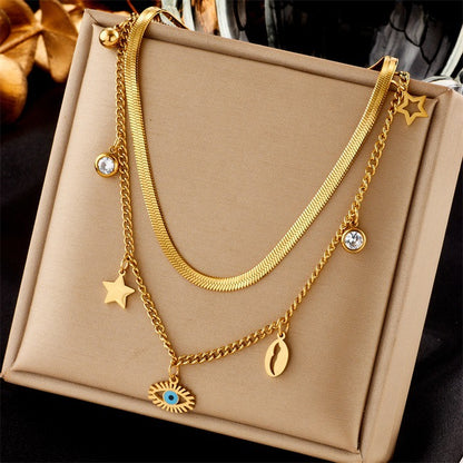 Collana con perline geometriche