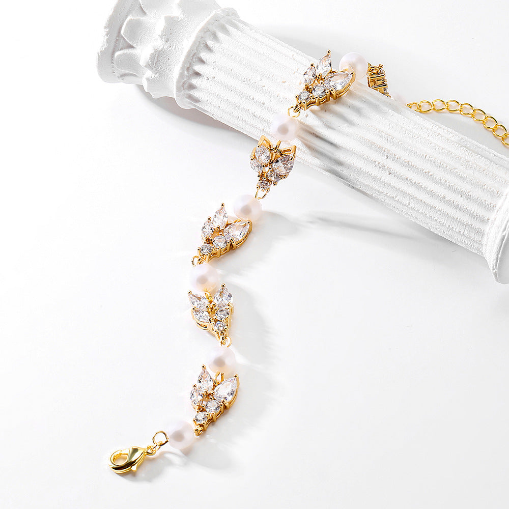 Collana zirconi micro-incastonata