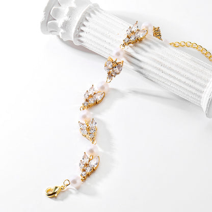 Collana zirconi micro-incastonata