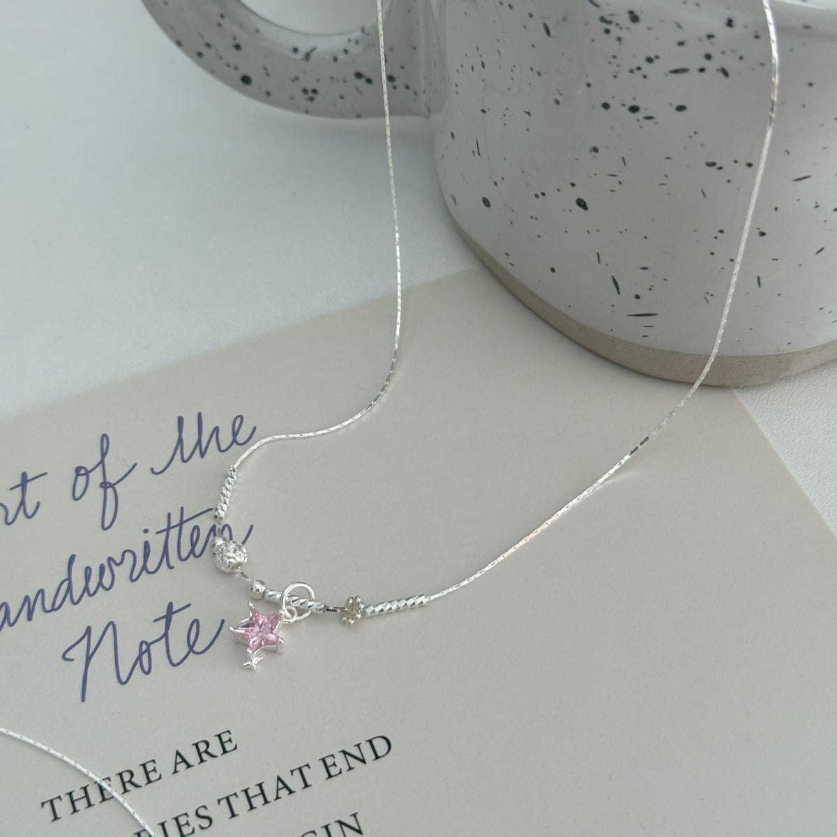 Collana stella con strass