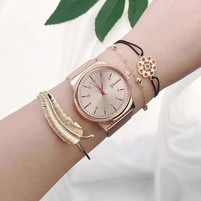 Bracciale intrecciato foglia