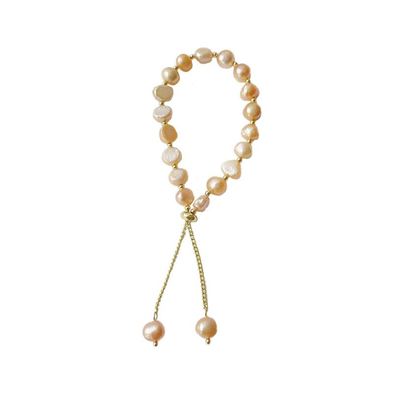 Bracciale donna perle barocche allungabile