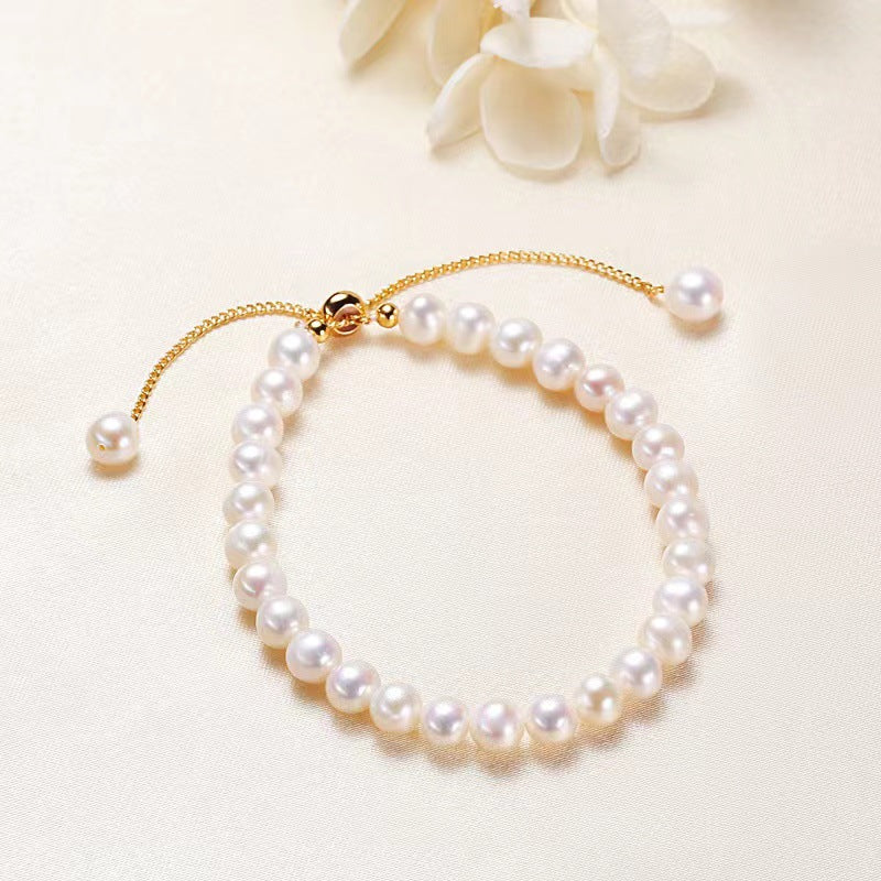 Braccialetto perle barocche acqua dolce da donna