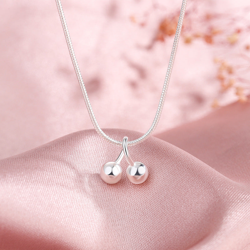 Collana ciliegia in argento