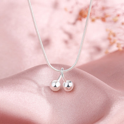 Collana ciliegia in argento