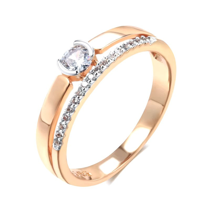 Anello zircone semplice da donna