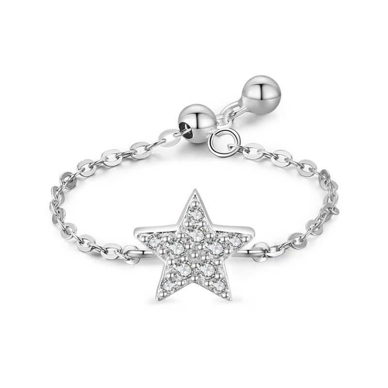 Anello farfalla zirconi diamante