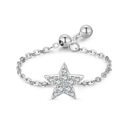 Anello farfalla zirconi diamante