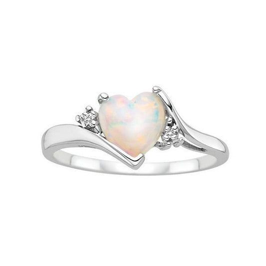 Bracciale opale cuore