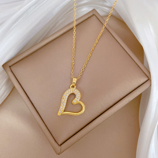 Collana Cuore strass