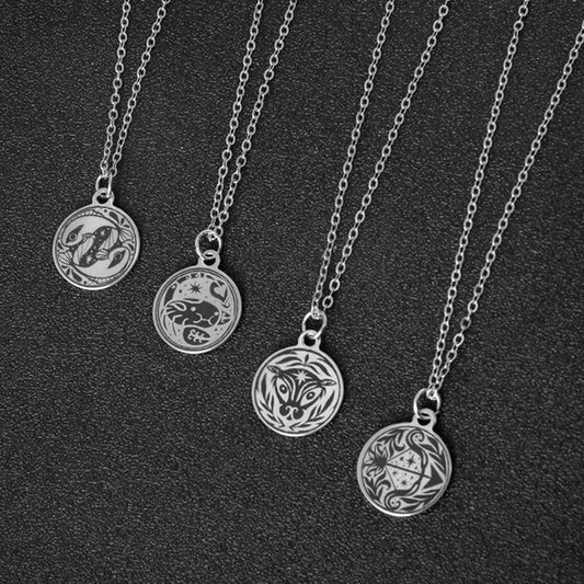 Collana zodiacali acciaio inox