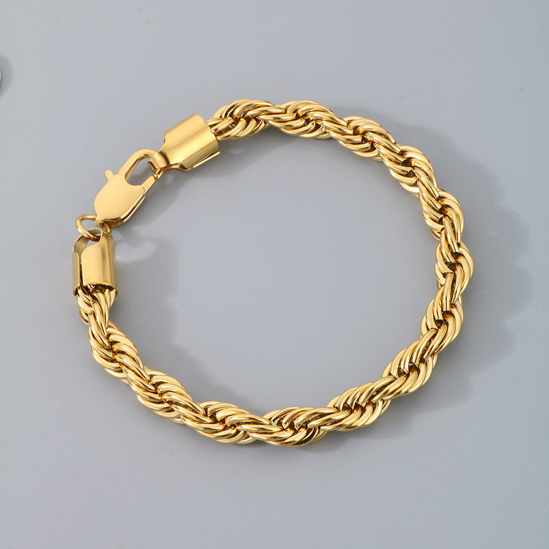 Bracciale catena intrecciata