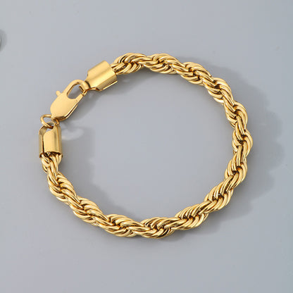 Bracciale catena intrecciata
