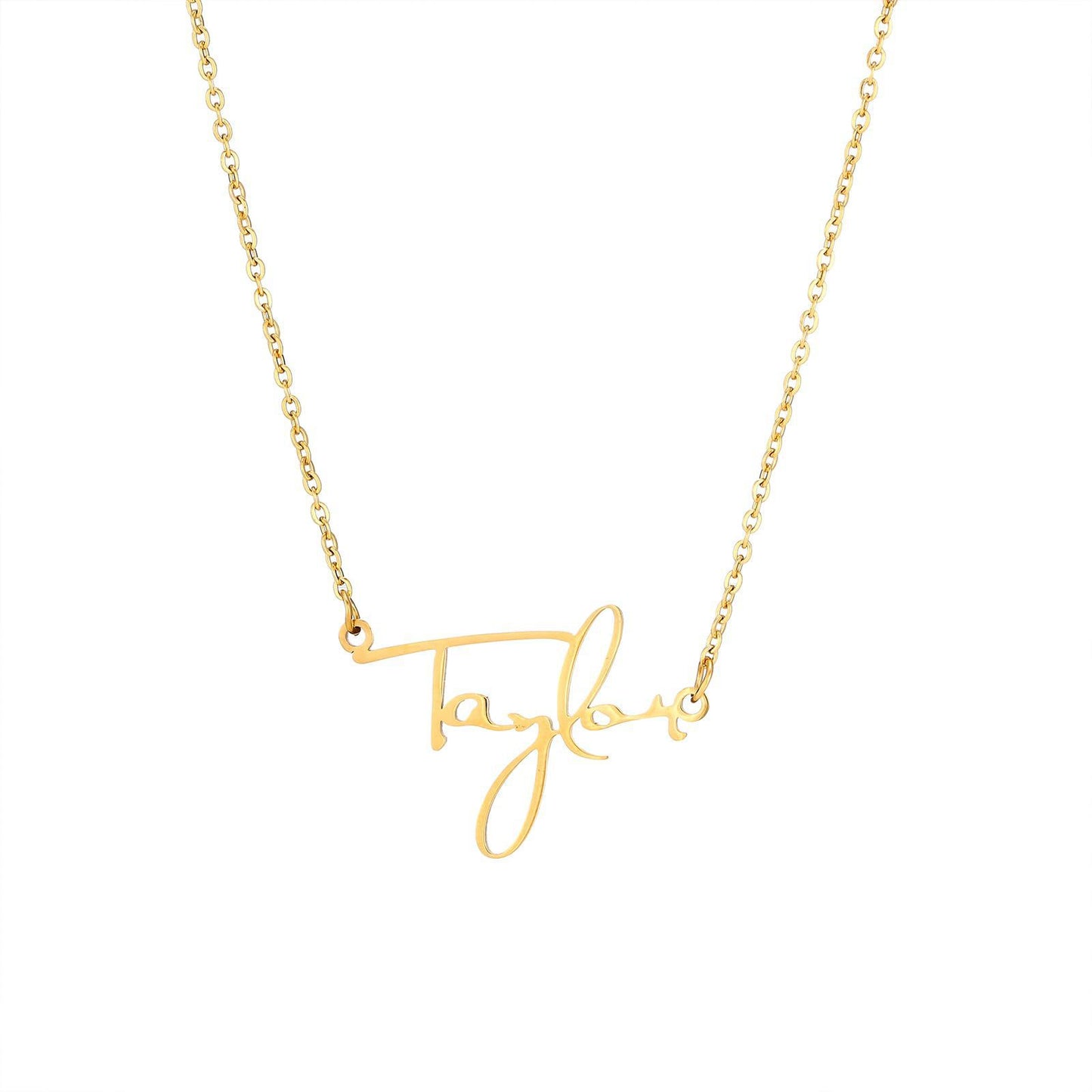 Collana con lettere titanio