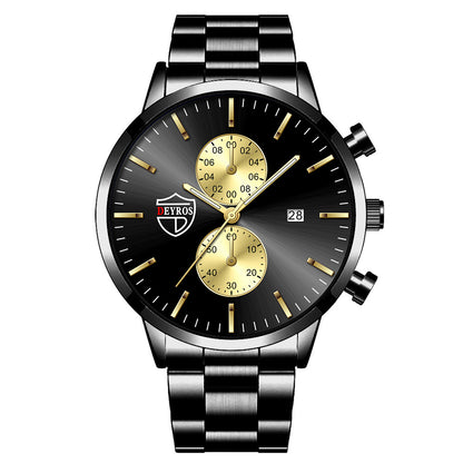 Orologio da uomo acciaio luminoso