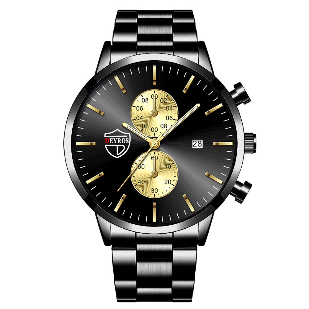 Orologio da uomo acciaio luminoso