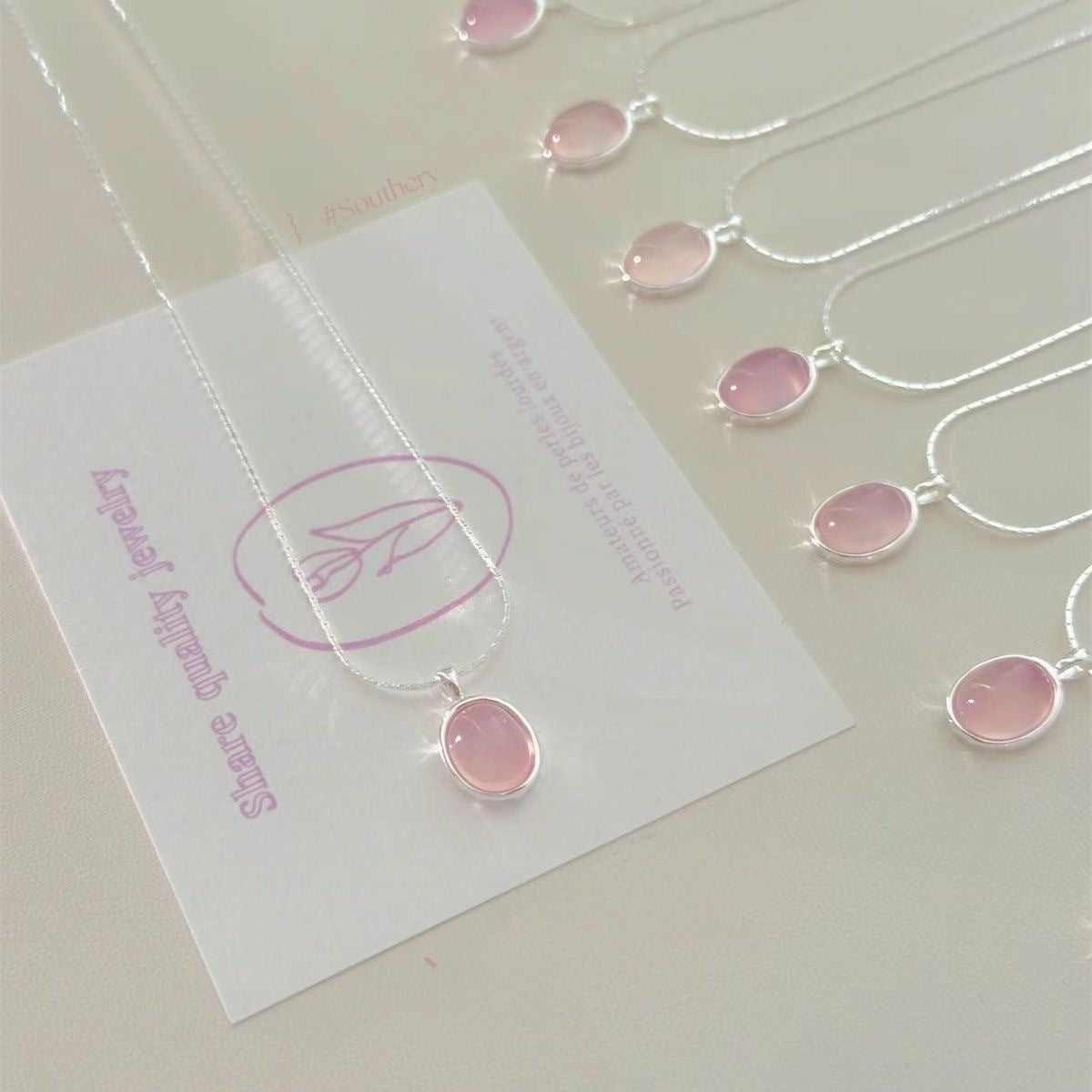 Collana Quarzo Rosa