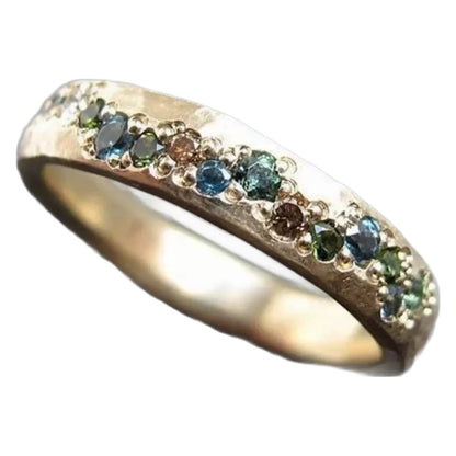 Anello zircone opale