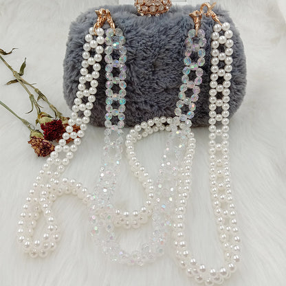 Collana perle intrecciata